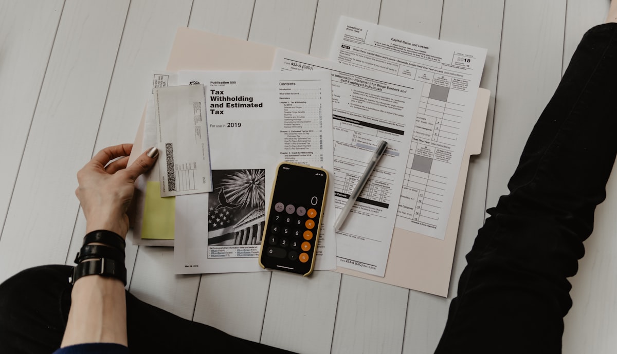 Tax documents and accounting work